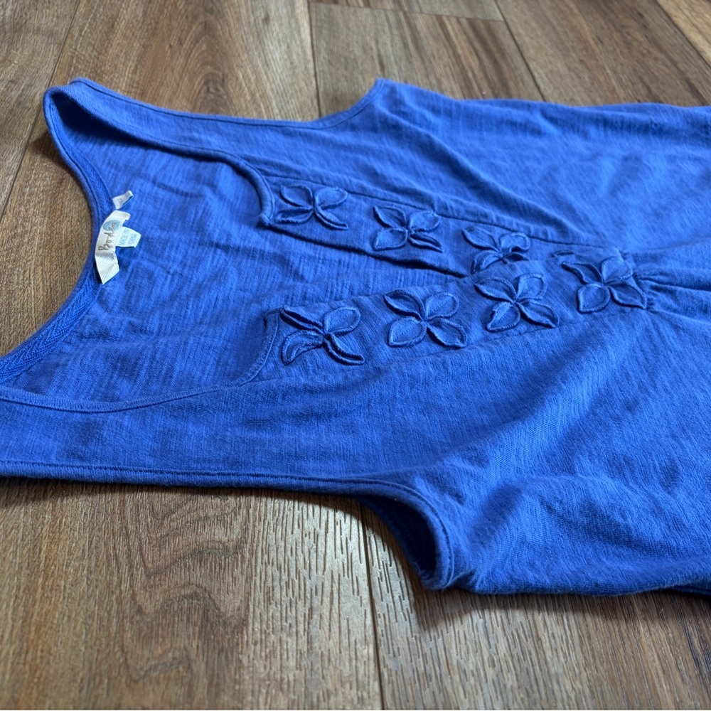 Boden blue tank-style cotton coastal V-Neck dress - Picture 8 of 10
